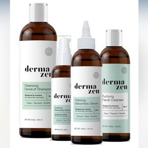 Dermazen shampoo serum and moisturizer